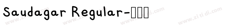 Saudagar Regular字体转换